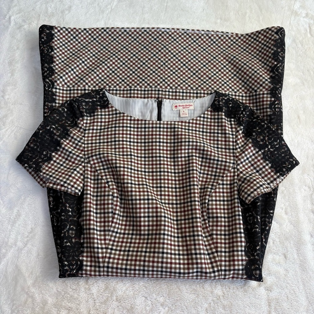 Brooks Brothers Red Fleece Brand Wool Blend Plaid Dress - Picture 5 of 7
